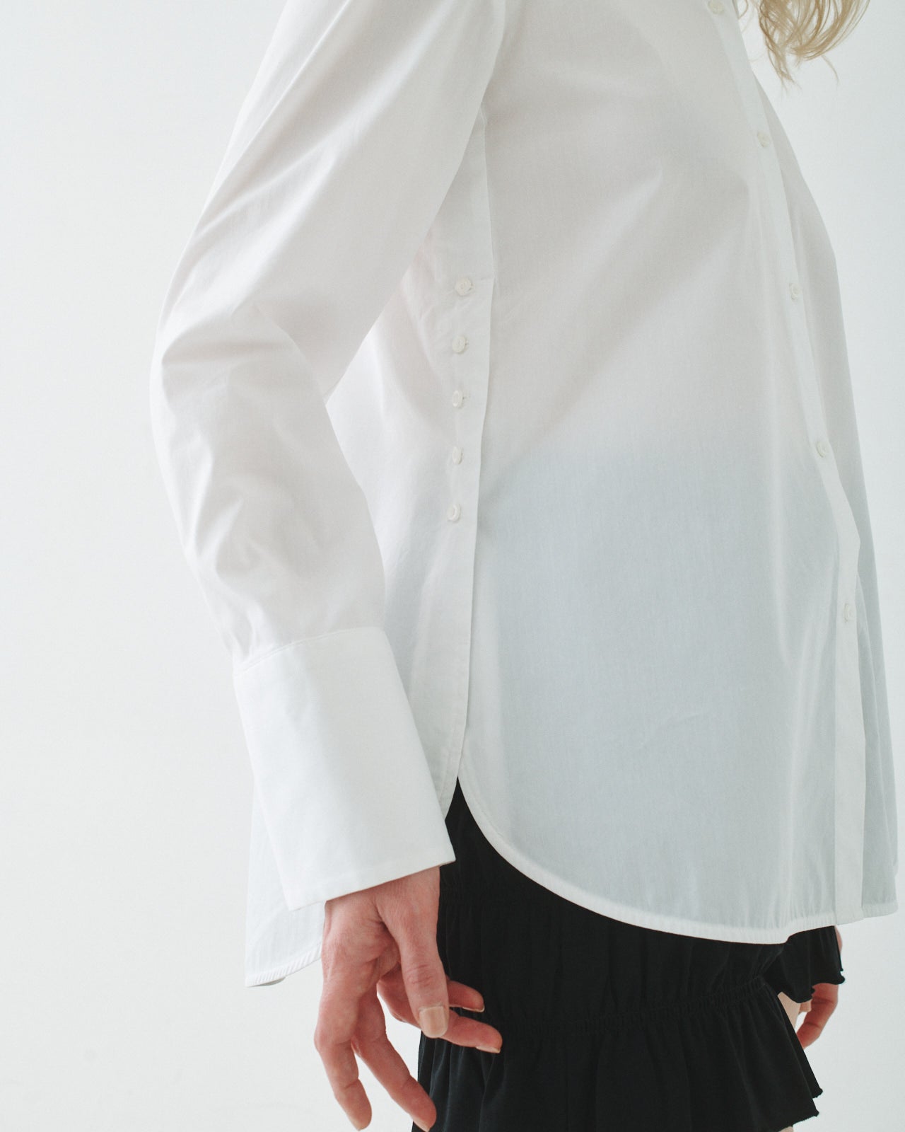 T.W.I.N. Side Vent Shirt in White