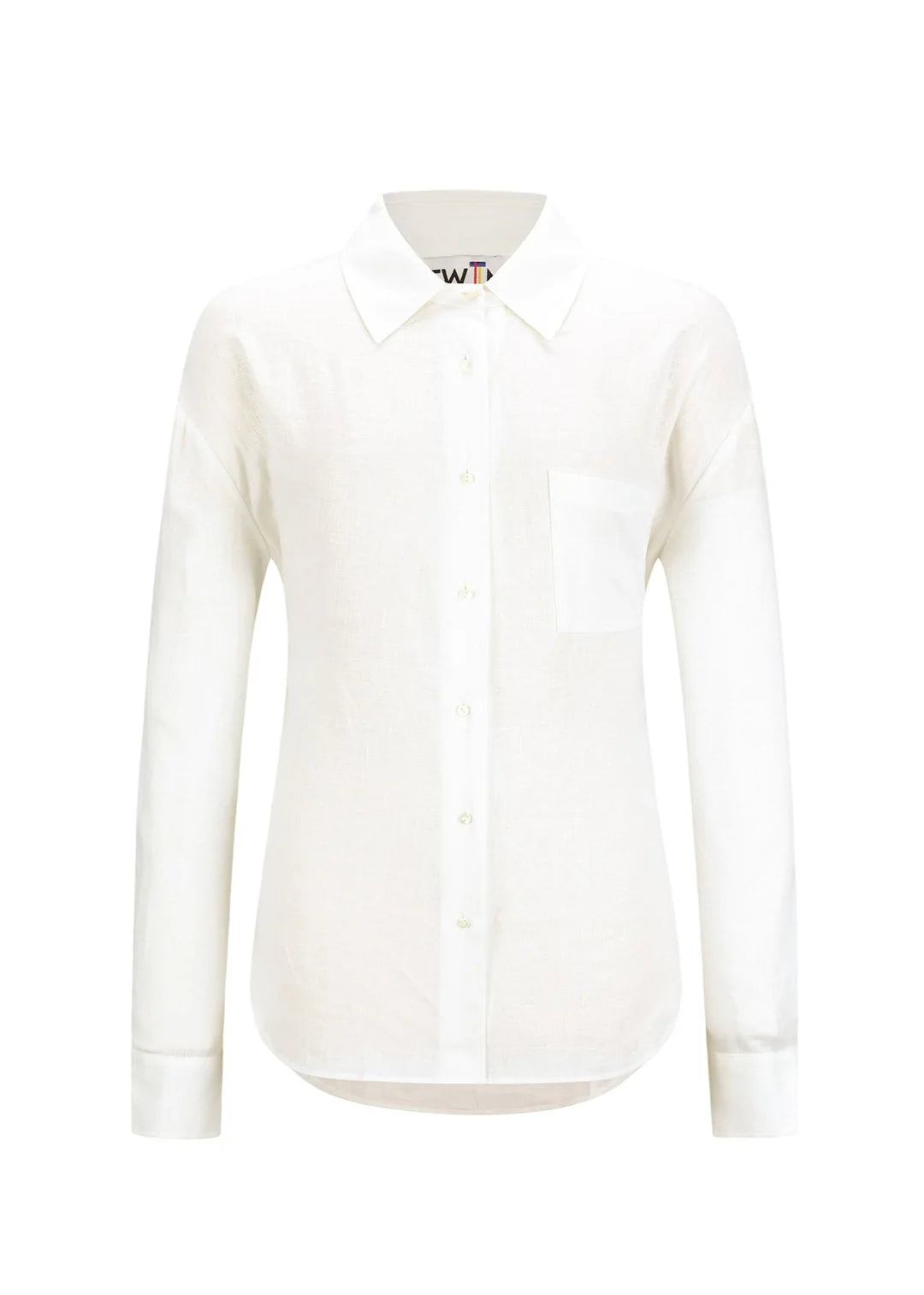 T.W.I.N. Side Vent Shirt in White