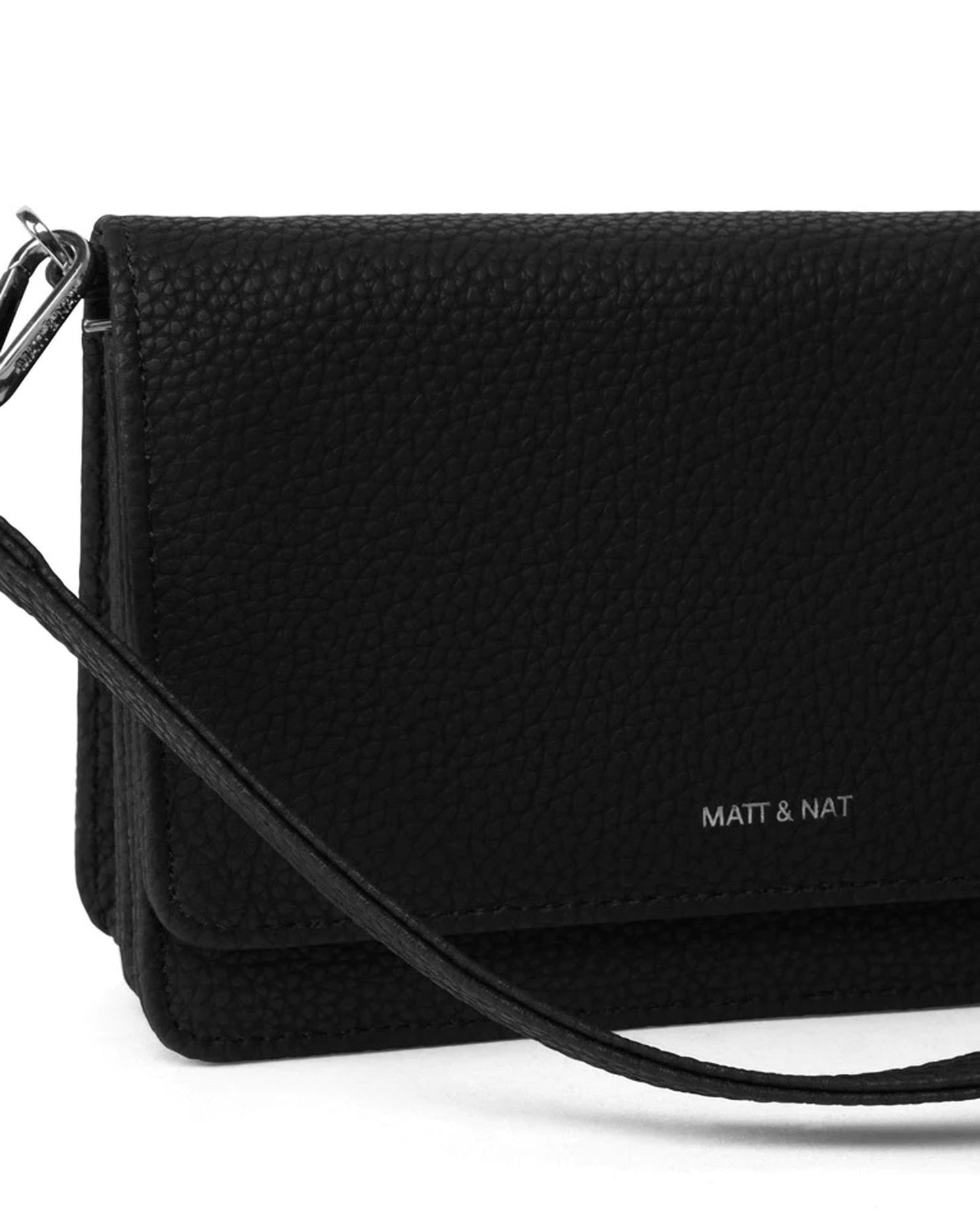 MATT & NAT Bee Vegan Crossbody Bag in Black