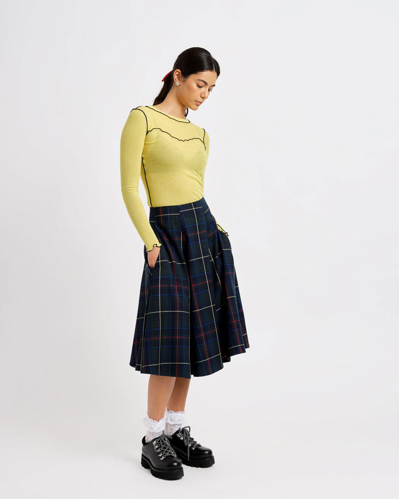 ELIZA FAULKNER Delia Top in Yellow