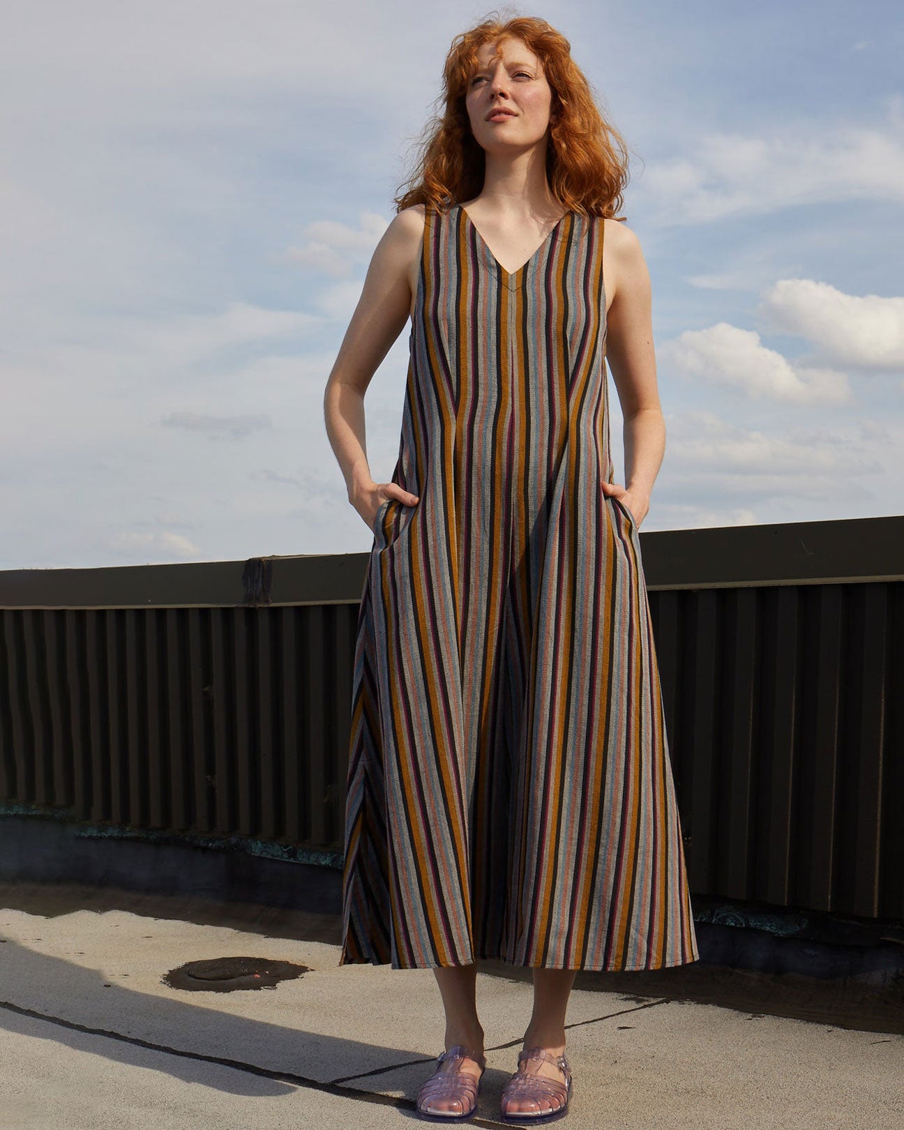RUJUTA SHETH Forever Jumper in Storm Stripes