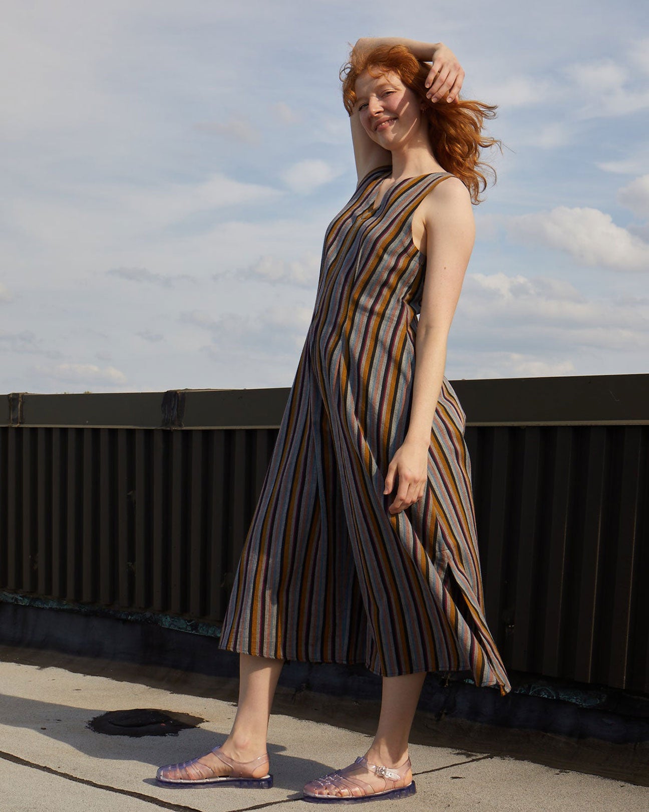 RUJUTA SHETH Forever Jumper in Storm Stripes