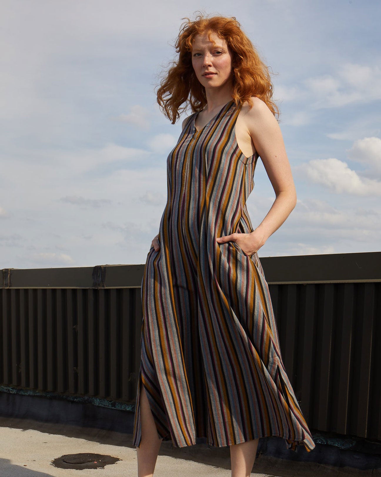 RUJUTA SHETH Forever Jumper in Storm Stripes