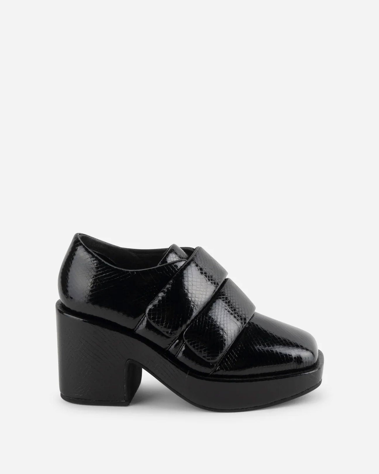 INTENTIONALLY BLANK Crime Platform Loafer in Black
