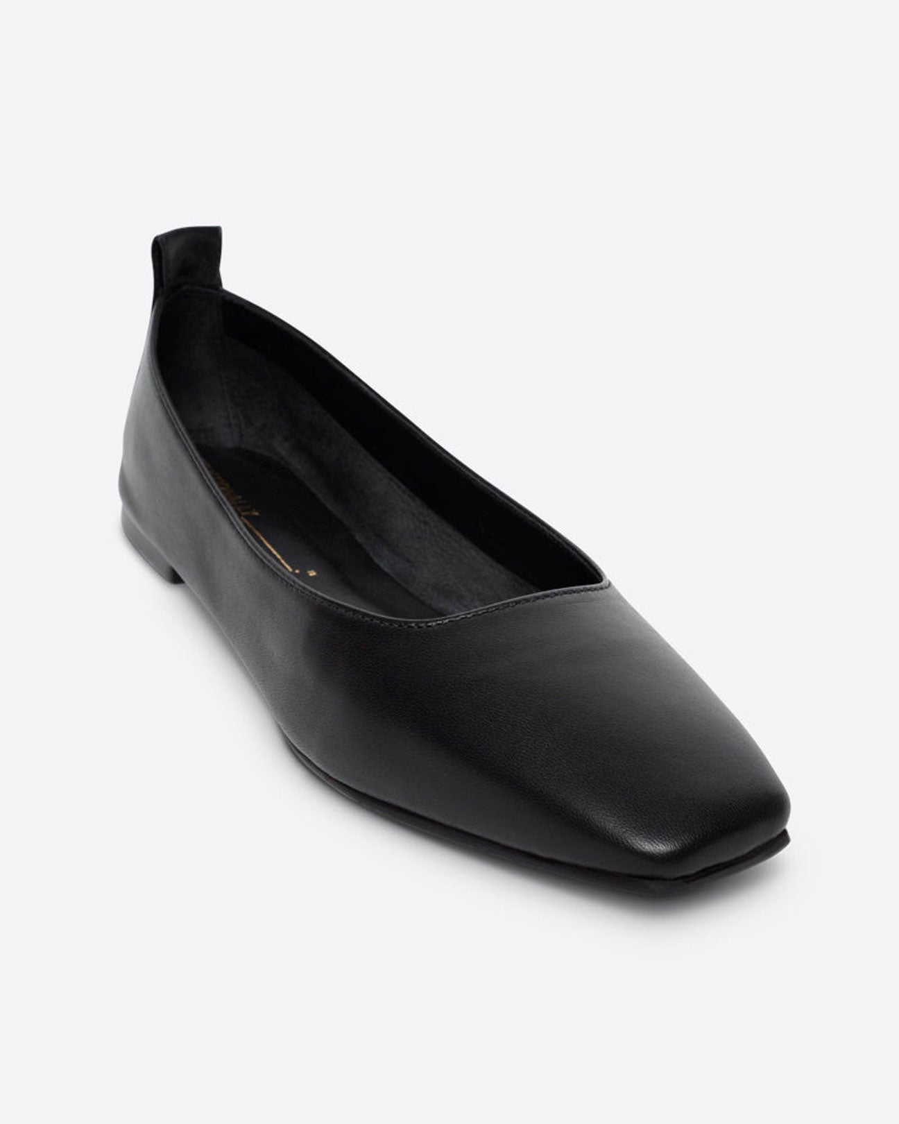 INTENTIONALLY BLANK Image Natural Sole Flat in Black