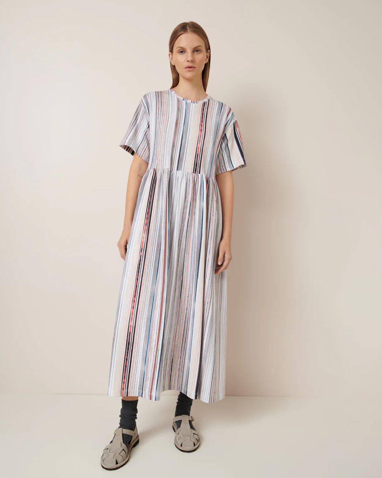 KOWTOW Library Dress in Library Stripe Print
