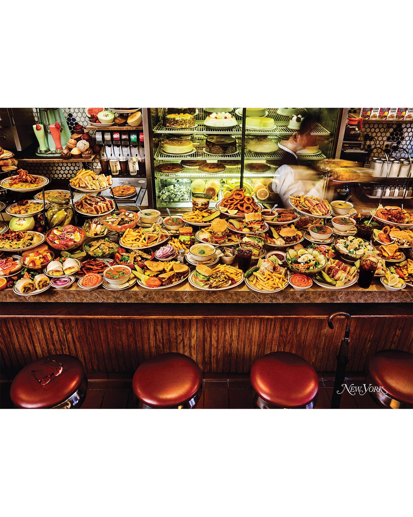 PIECEWORK 1000 Piece Puzzle in The New York Diner