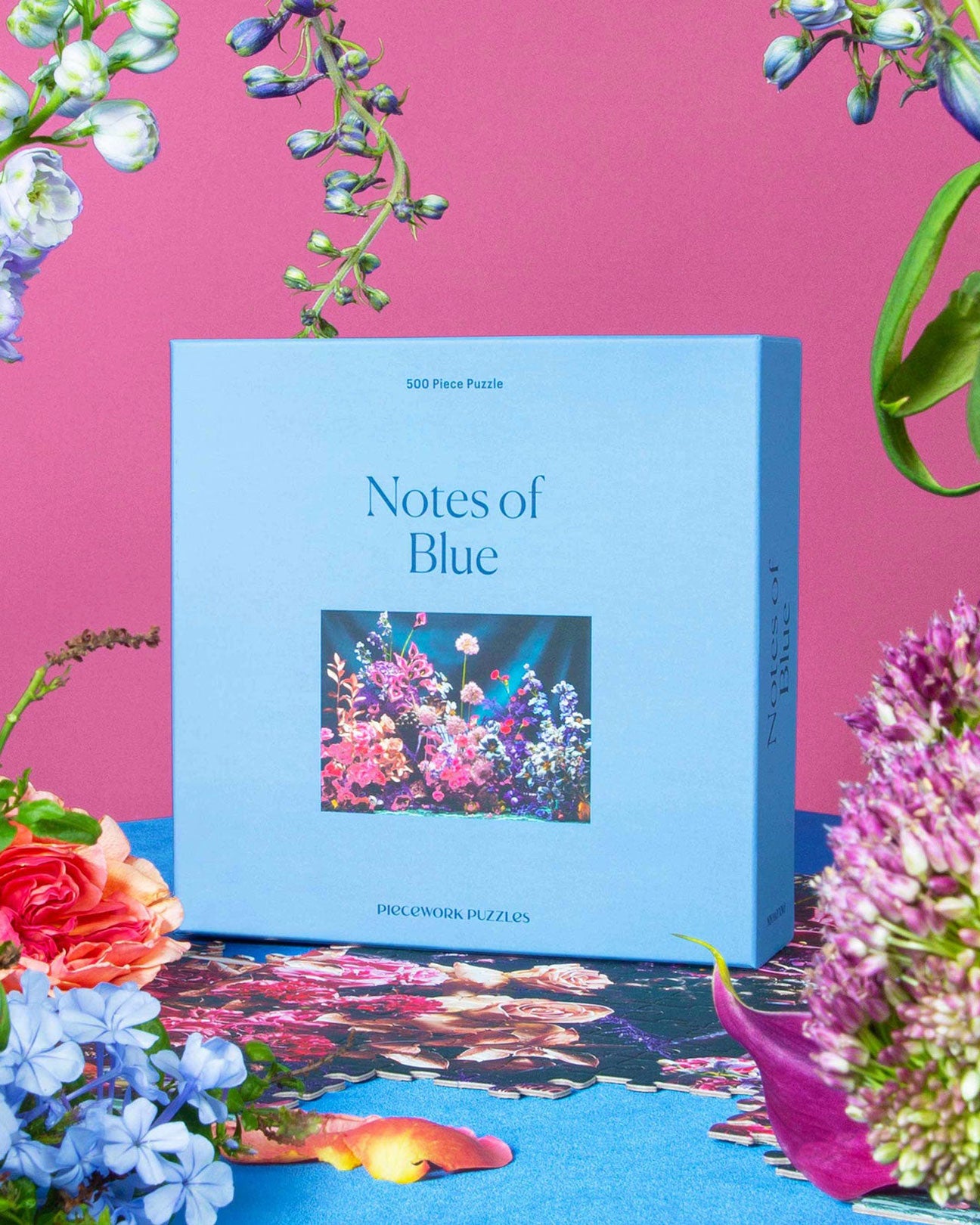 PIECEWORK 500 Piece Puzzle in Notes of Blue