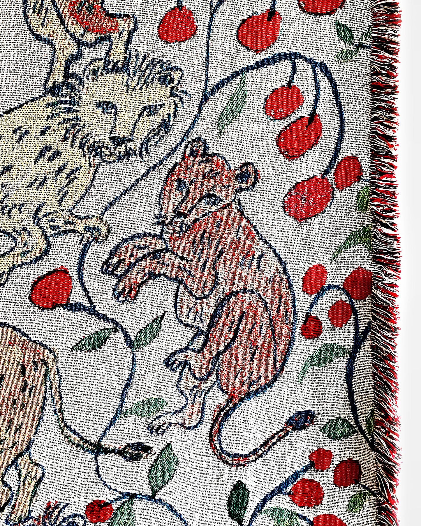 OLIVIA WENDEL Pomegranate Lions Blanket