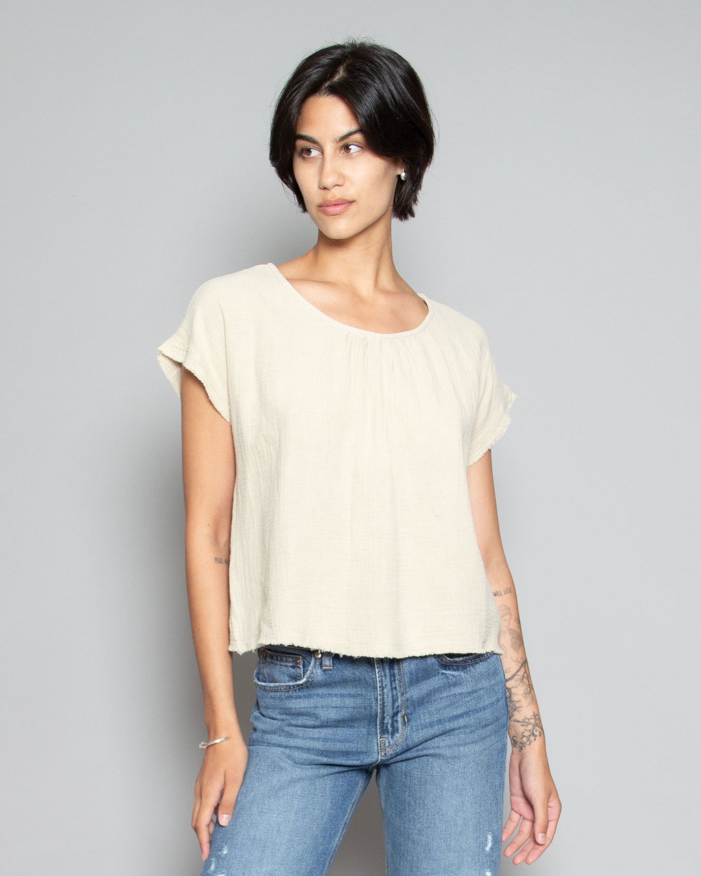 PERSONS Odessa Top in Parchment