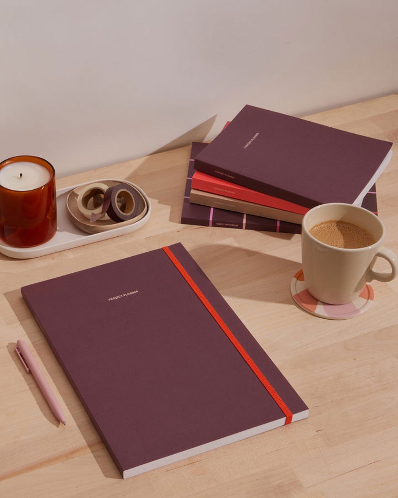 POKETO Project Planner in Maroon