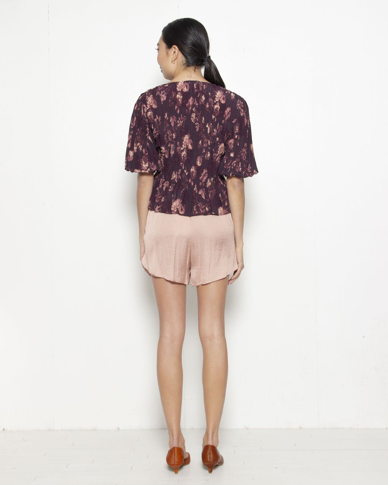 PERSONS Auba Tulip Shorts in Clay
