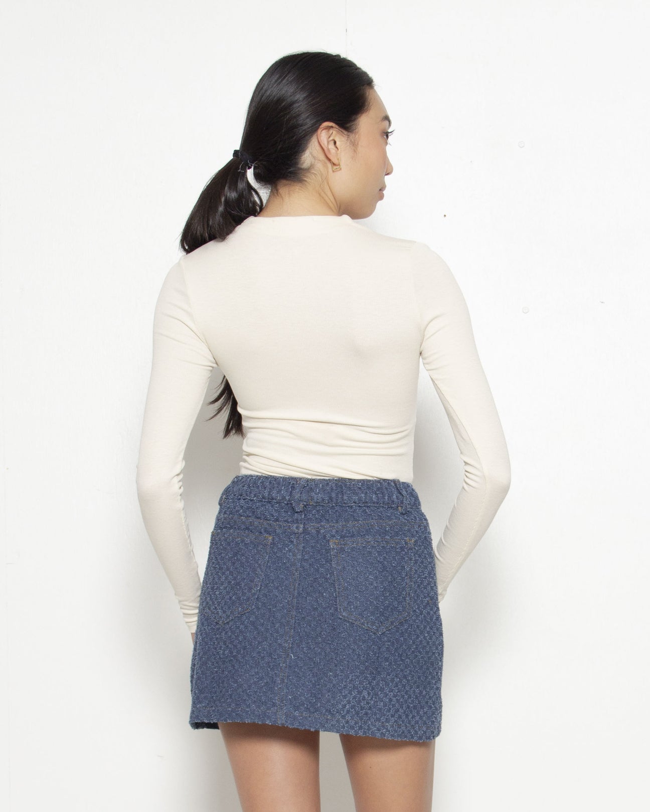 PERSONS Julia Denim Miniskirt