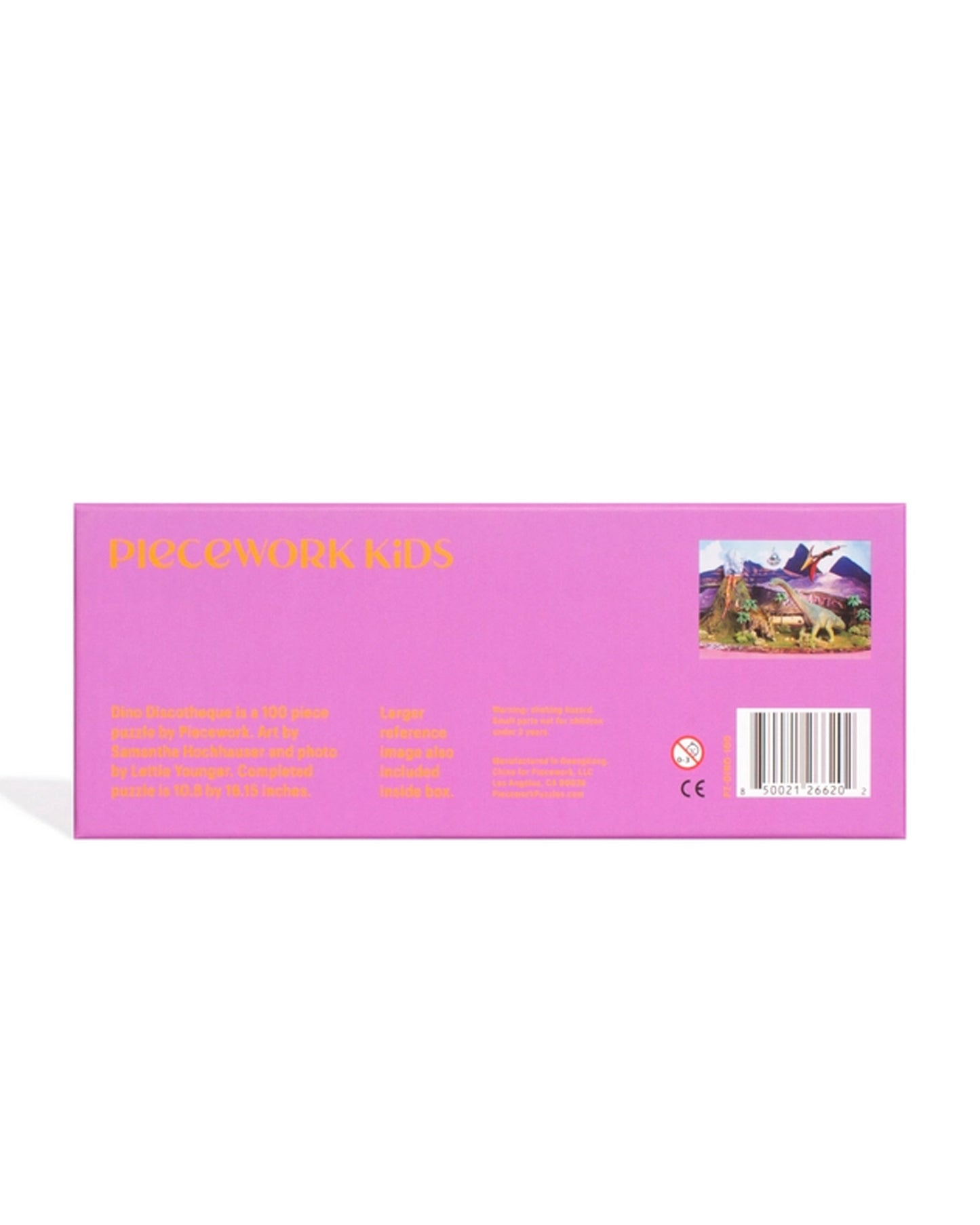 PIECEWORK 100 Piece Kids Puzzle in Dino Discotheque