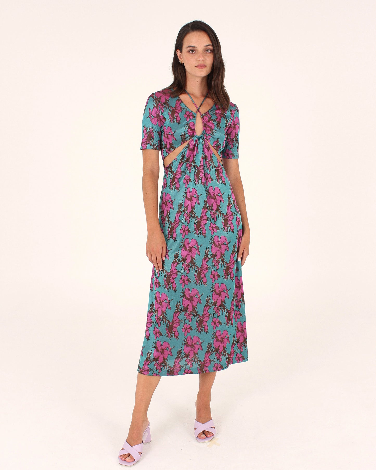 STUDIO FANTASTIQUE Cassilda Dress in Fuchsia