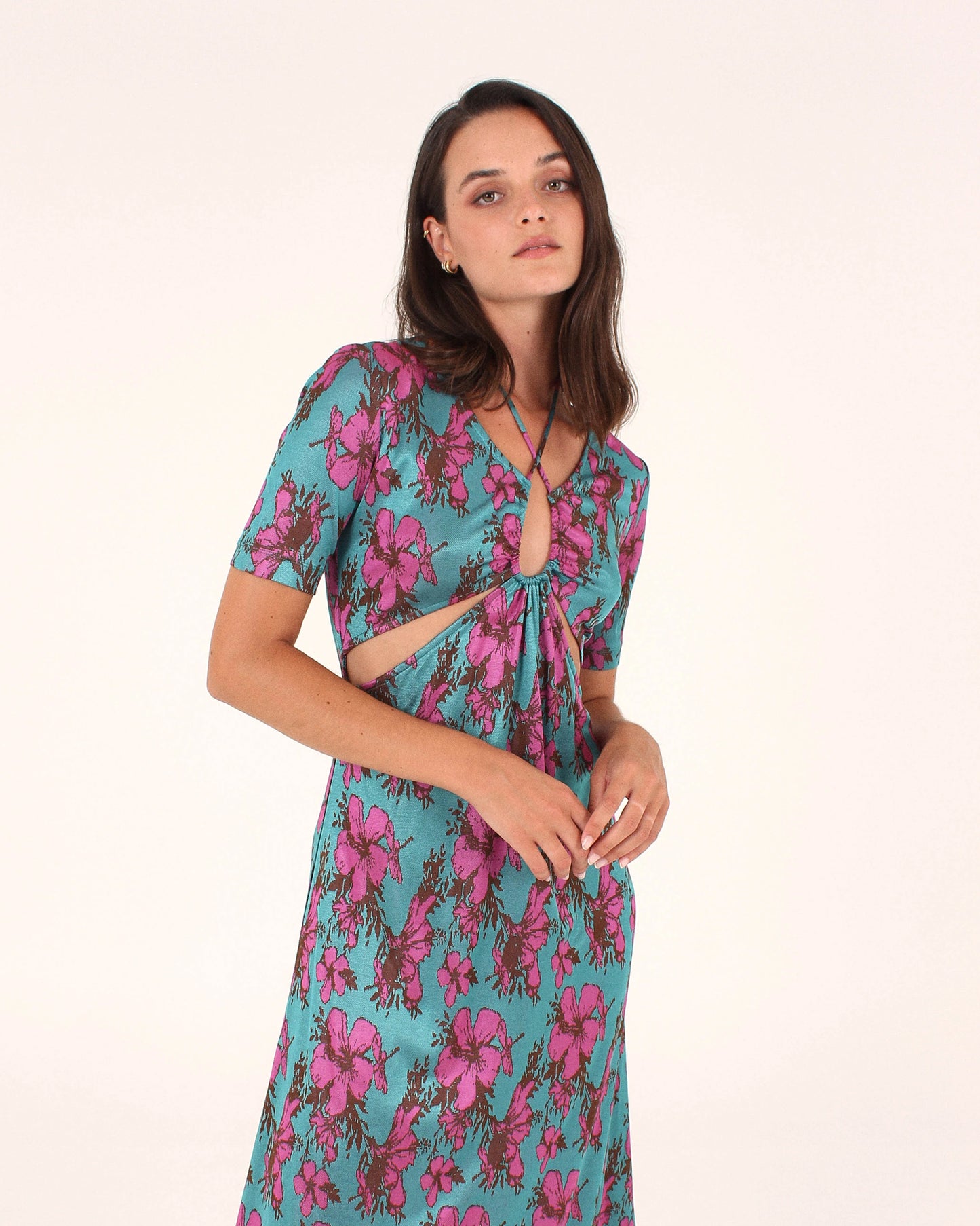STUDIO FANTASTIQUE Cassilda Dress in Fuchsia