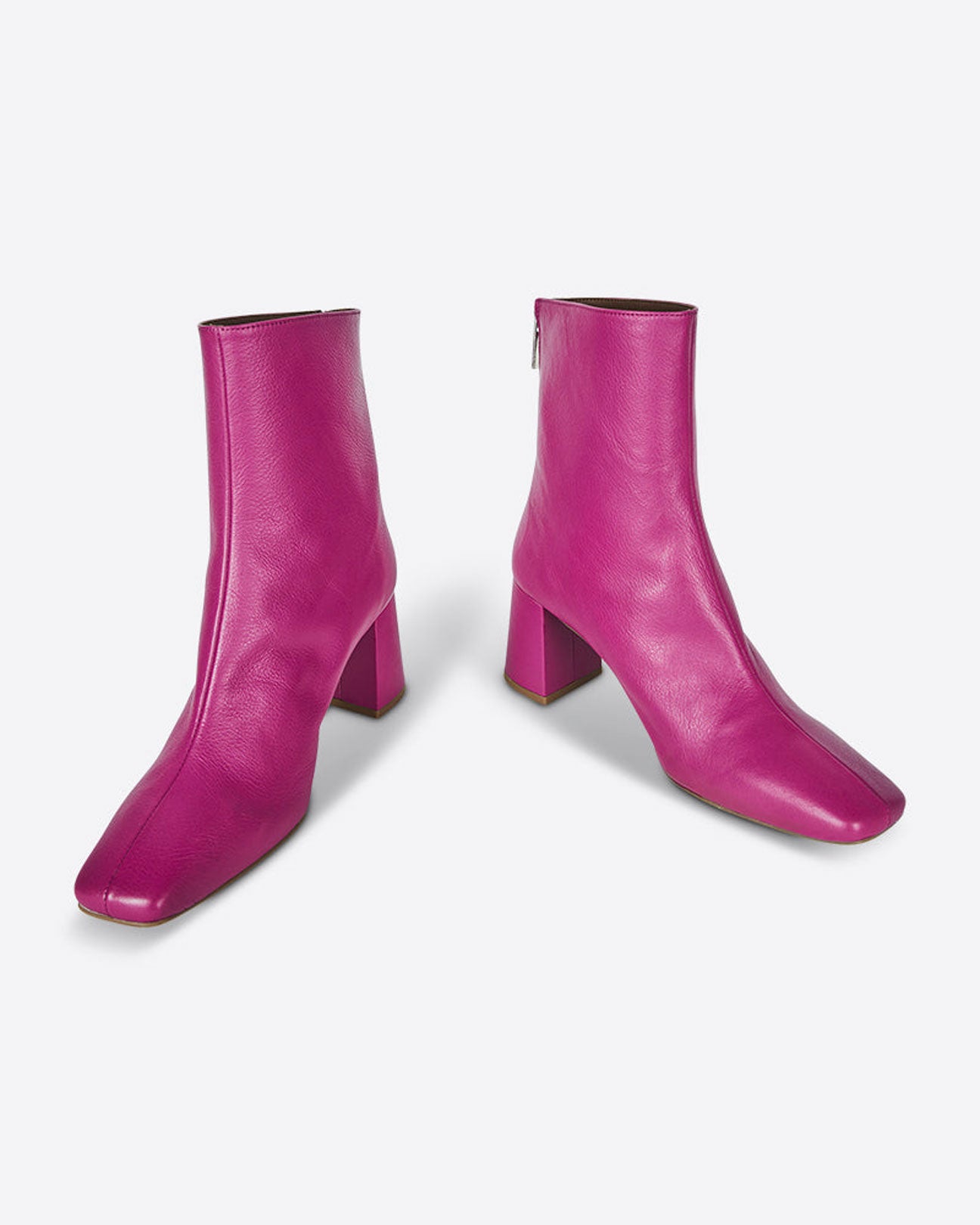 INTENTIONALLY BLANK Tabatha Leather Boots in Flamingo