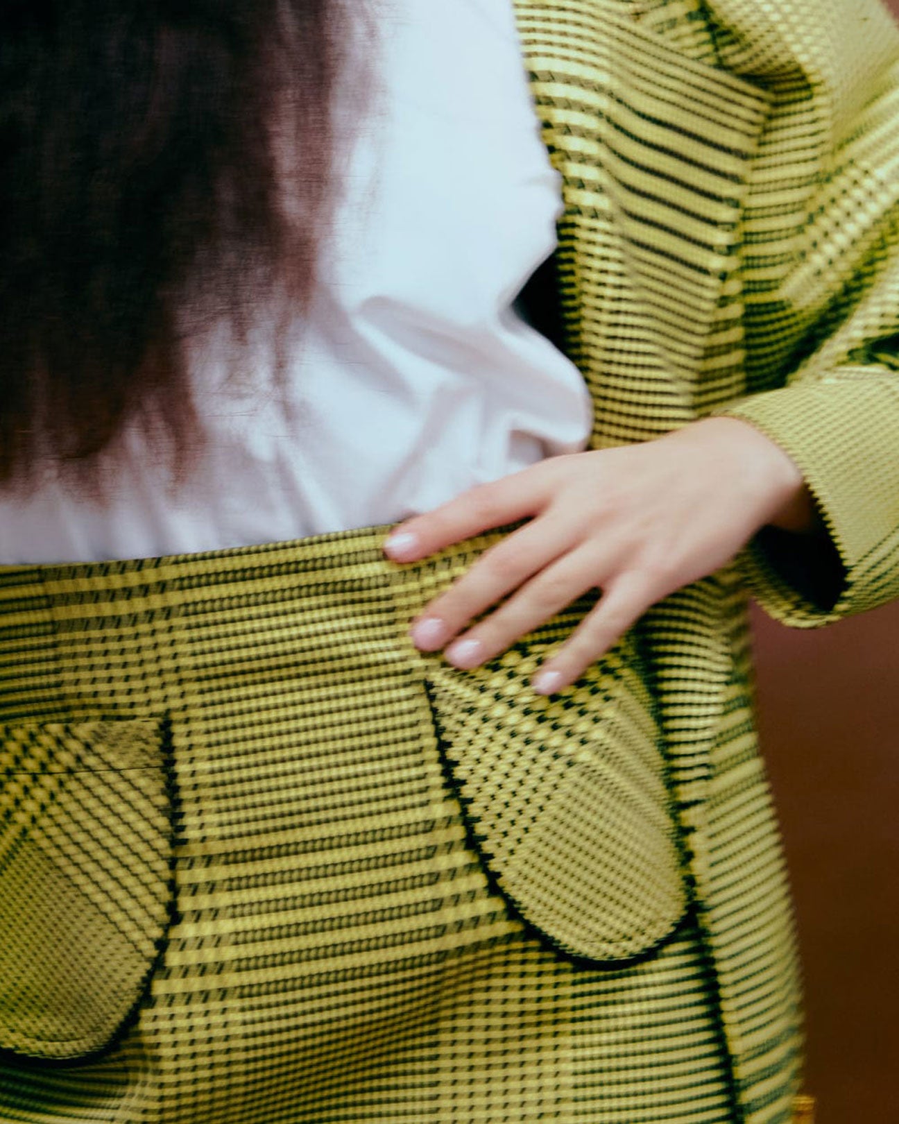 ELIZA FAULKNER Tate Mini Skirt in Yellow Plaid