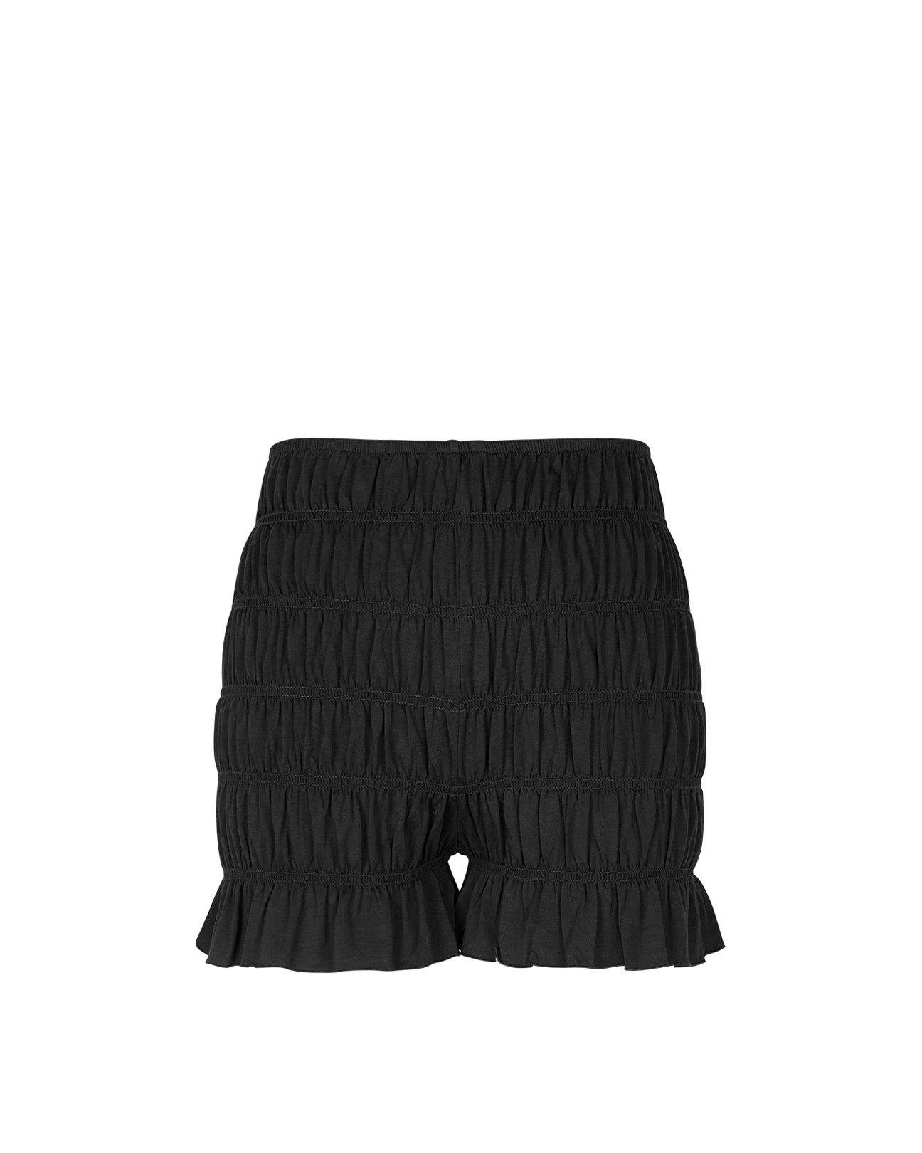 T.W.I.N. Shirred Bloomer Short in Black