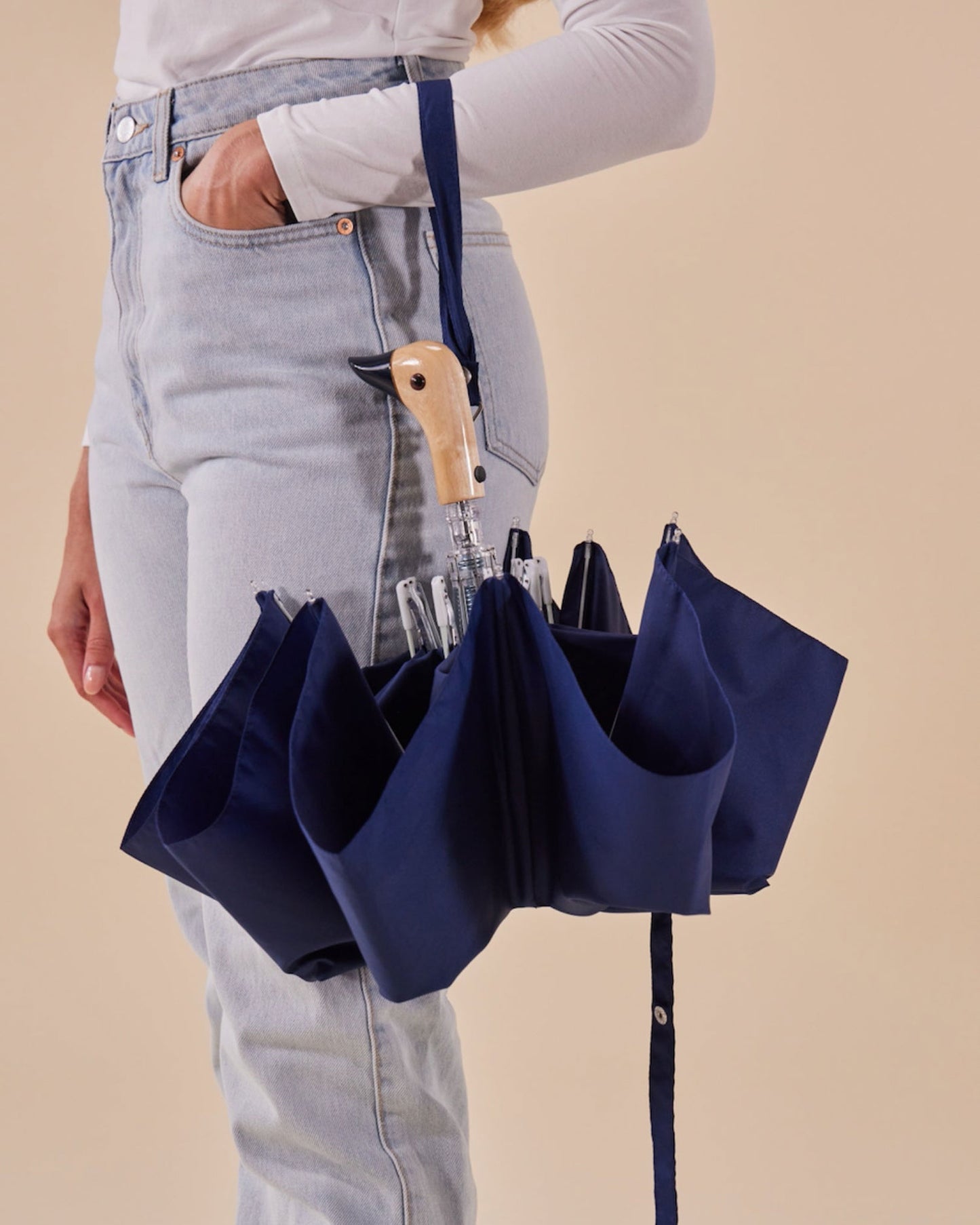 ORIGINAL DUCKHEAD Compact Umbrella in Navy