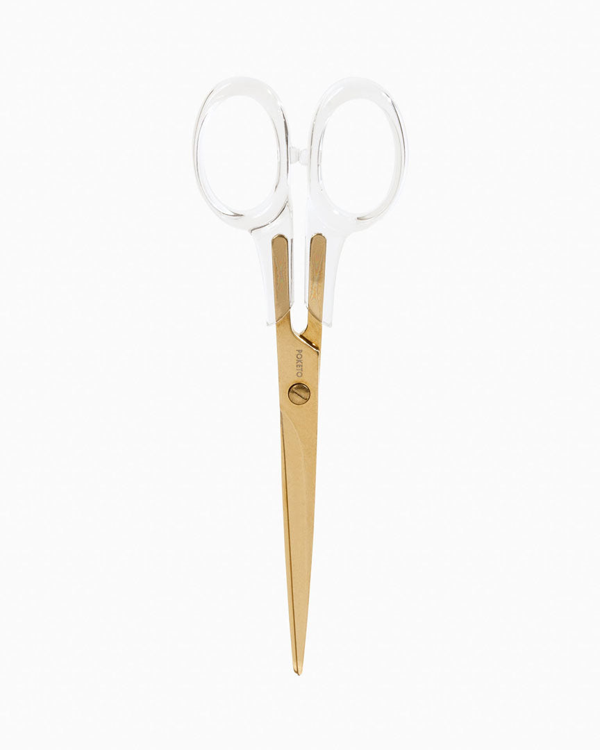 POKETO Acrylic Scissors in Gold
