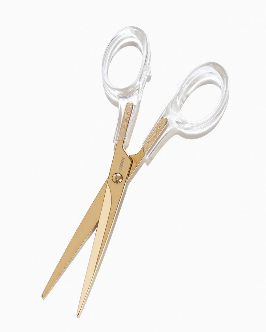POKETO Acrylic Scissors in Gold