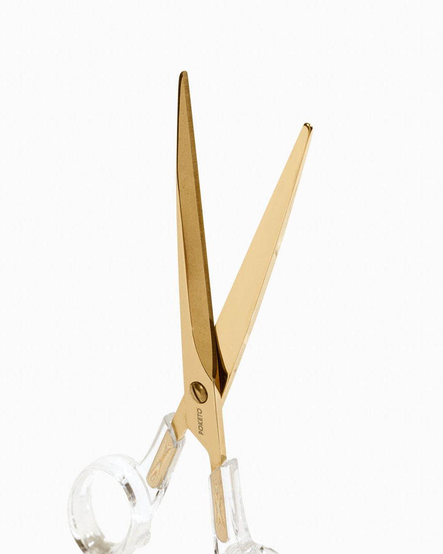 POKETO Acrylic Scissors in Gold