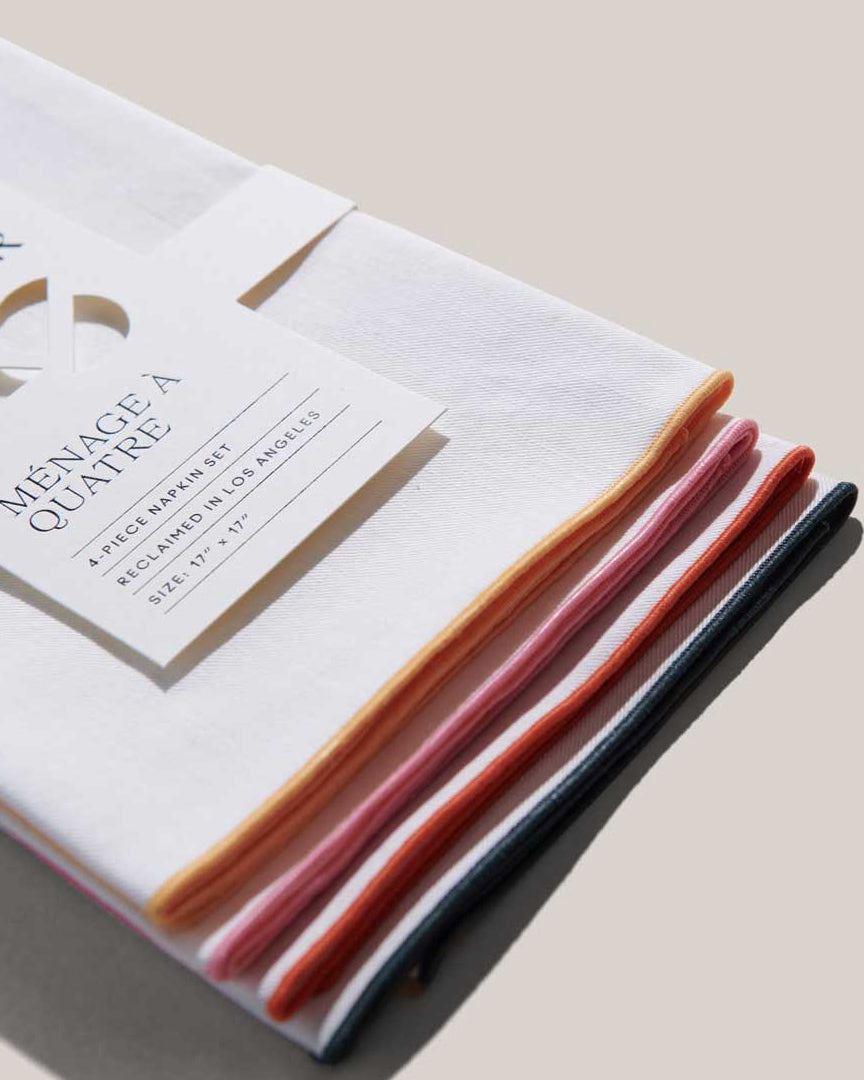 ATELIER SAUCIER Rainbow Twill Napkins available at Lahn.shop