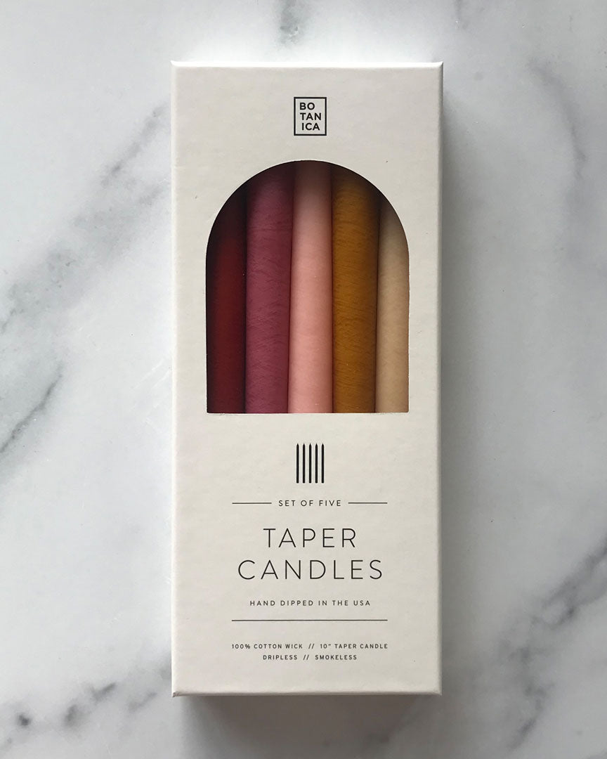 BOTANICA Zodiac Taper Candles - Fire