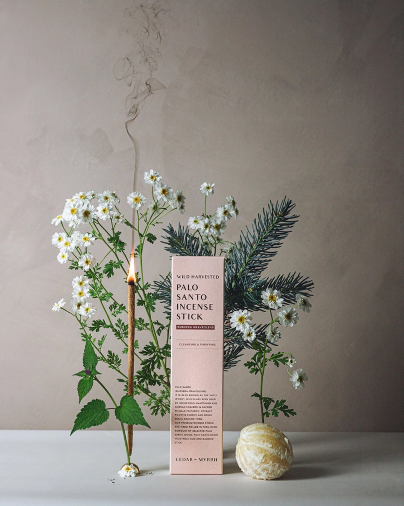 CEDAR AND MYRRH Palo Santo Incense Sticks