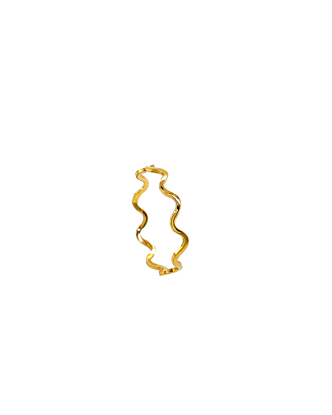 IDAMARI Unna Wave Ring in 18k Gold Plated Sterling Silver