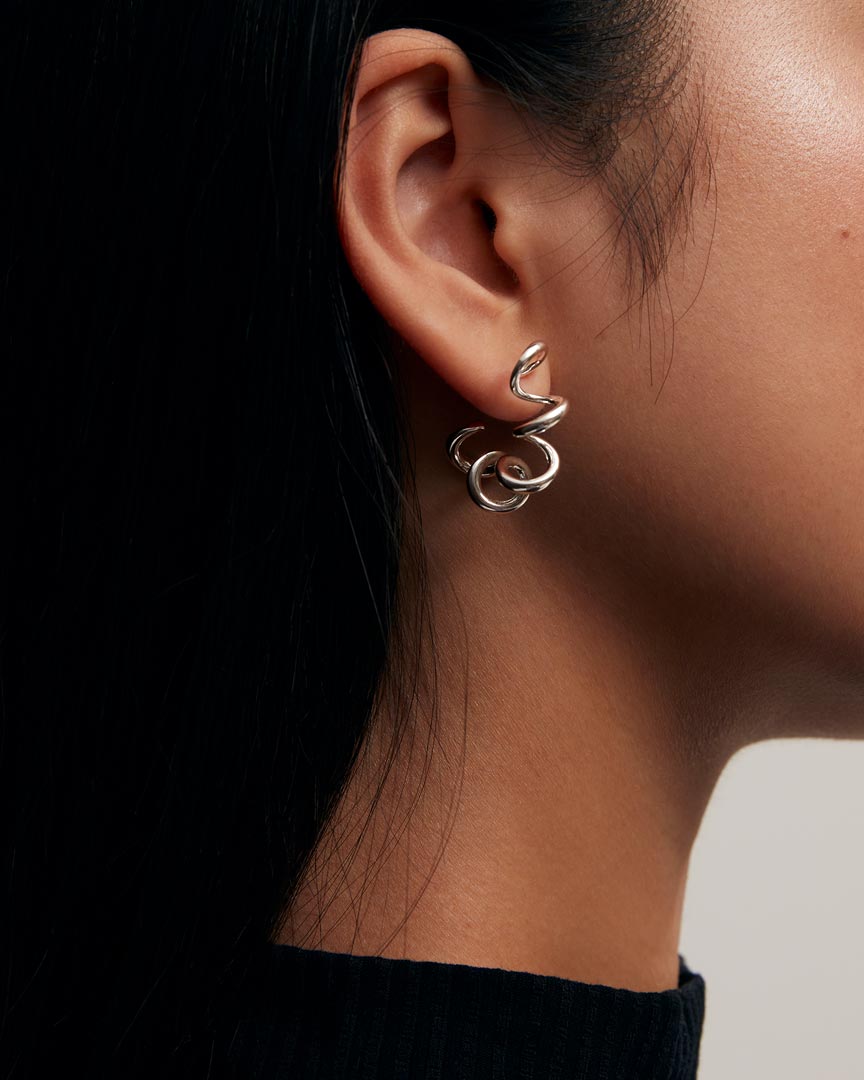IDAMARI Spring Earrings in Sterling Silver