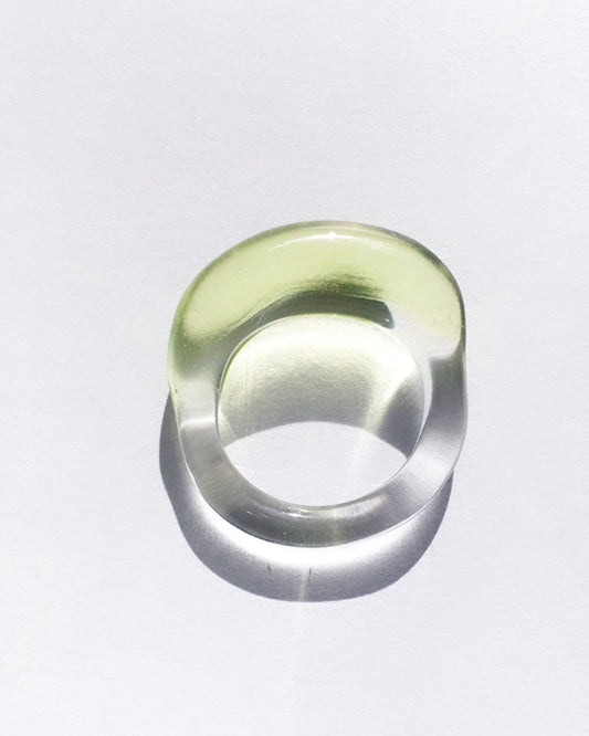 JANE D'ARENSBOURG Glass Multi Organic Band in Lime available at Lahn.shop