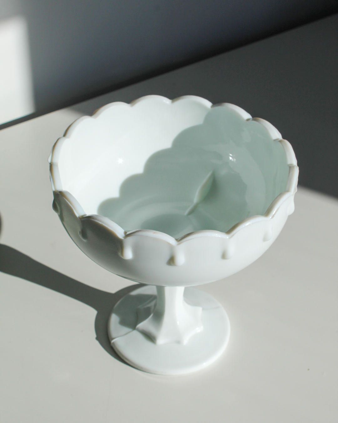 Vintage Milk Glass Candy Dish