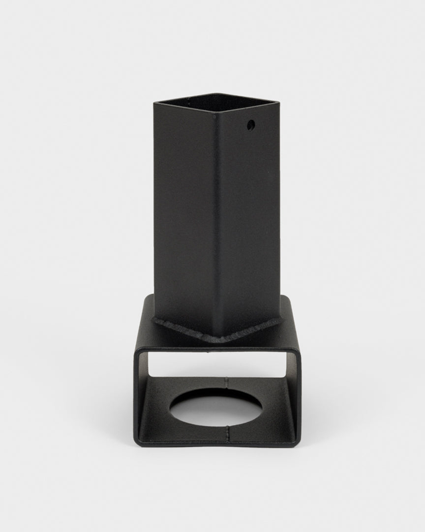 NICE CONDO Brute Tube Vase 001 in Textured Matte Black
