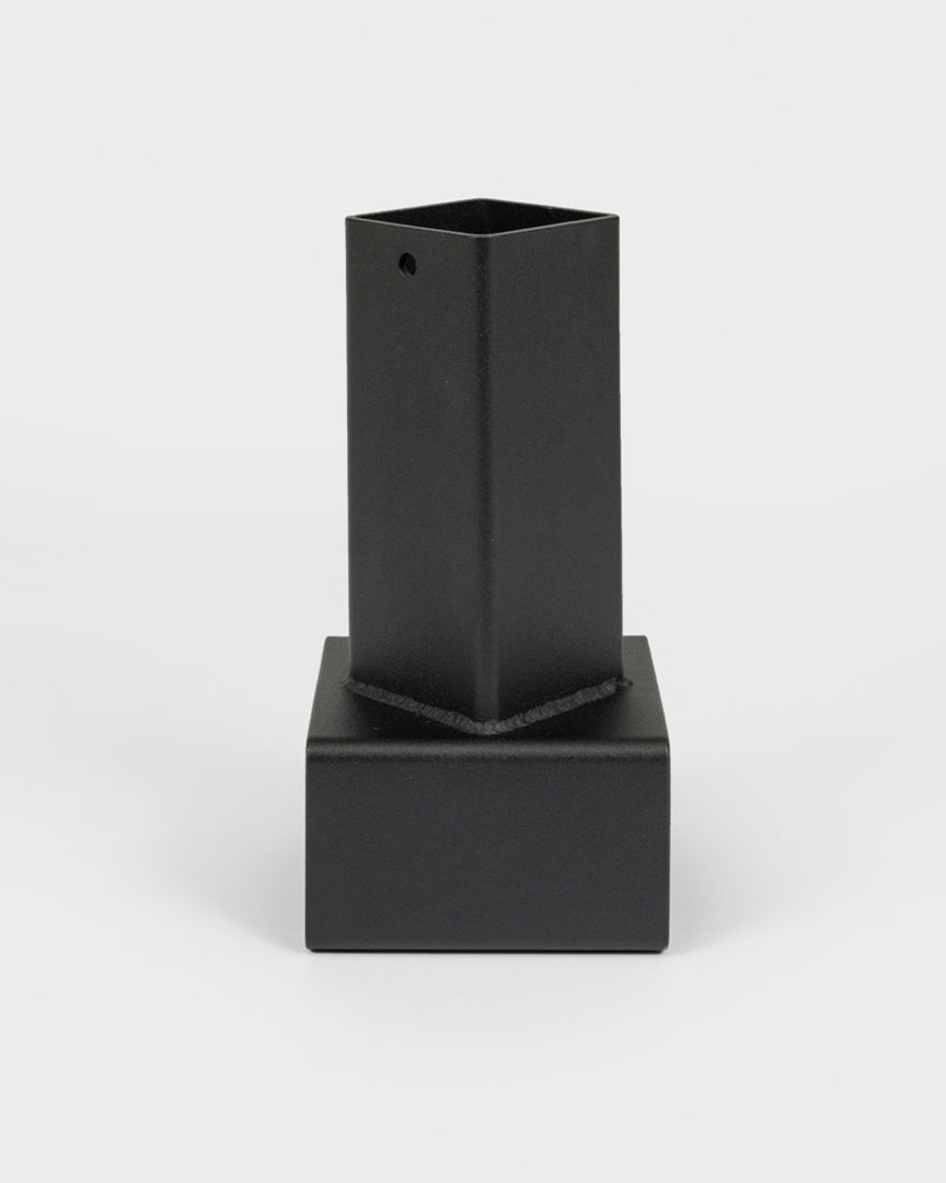NICE CONDO Brute Tube Vase 001 in Textured Matte Black