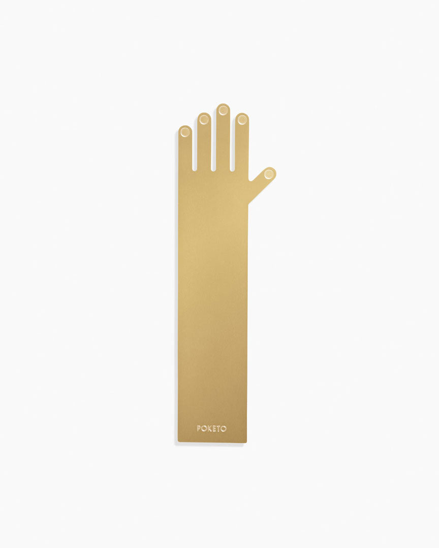 POKETO Brass Bookmark in Hand