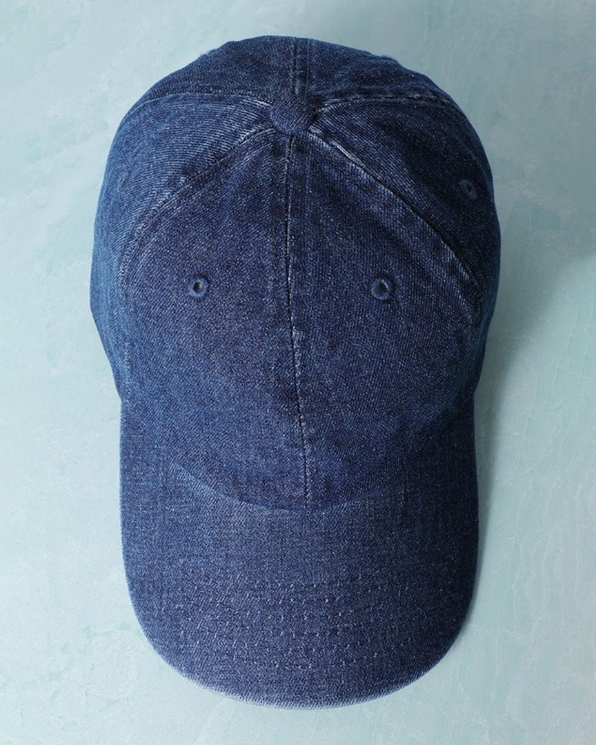 PERSONS Baseball Cap in Blue Stone Wash