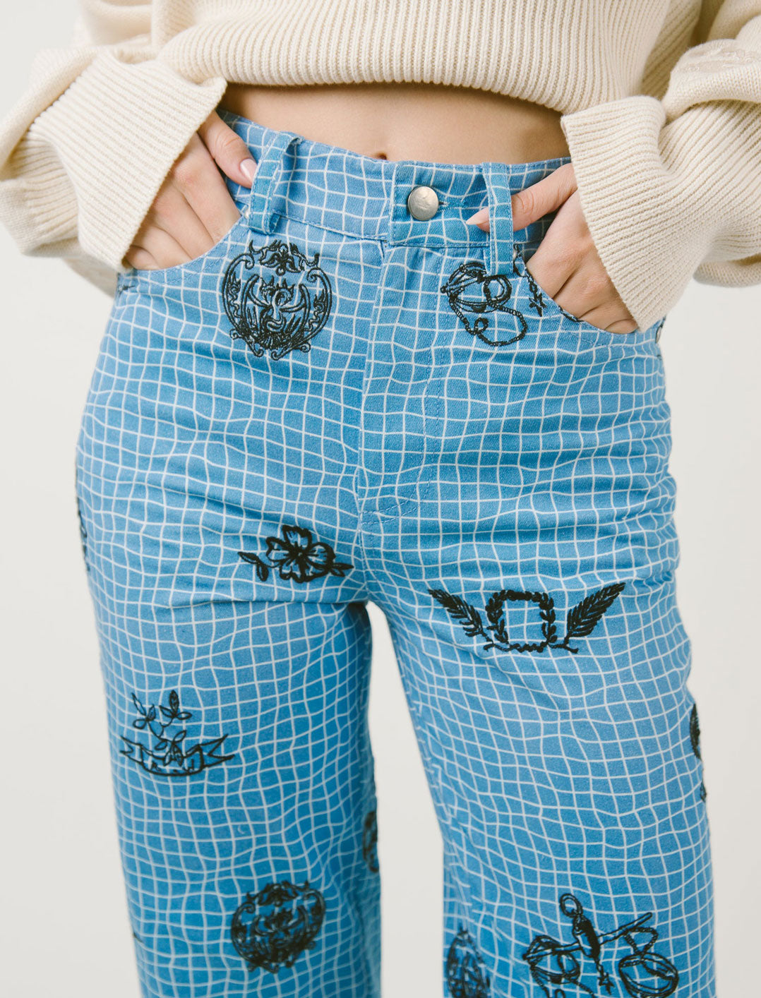 RATIONALLE Raya Pant in Emboidery