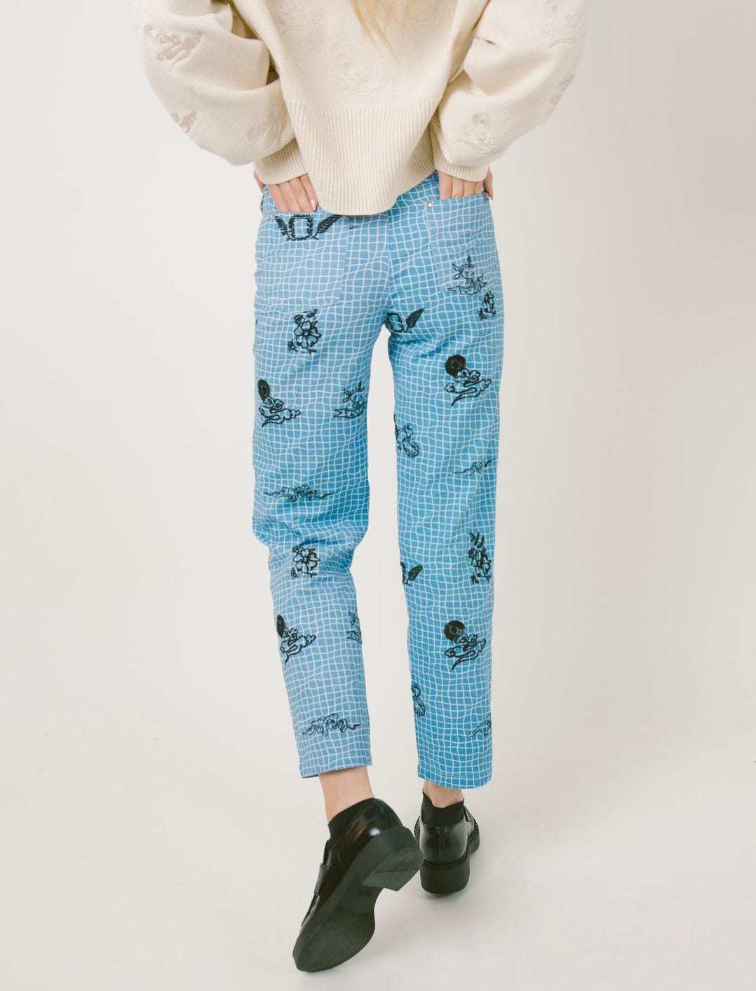 RATIONALLE Raya Pant in Emboidery