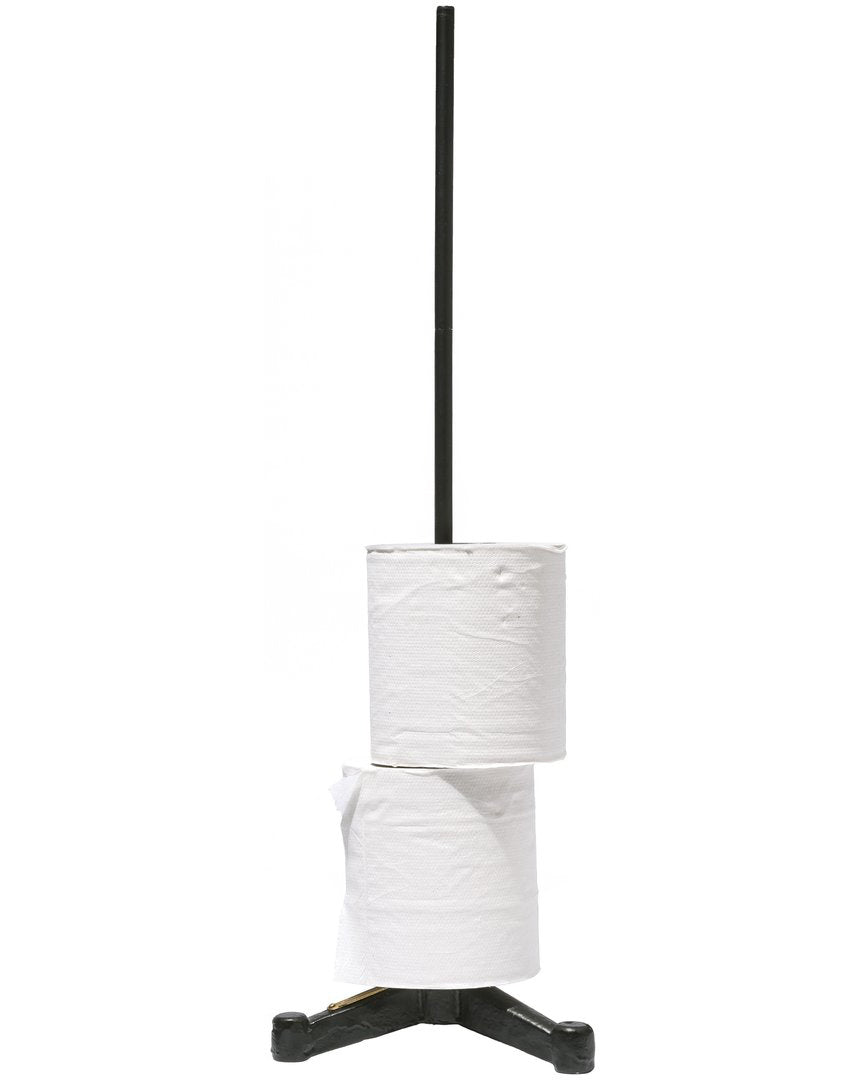 PUEBCO Paper Towel/Toilet Paper Holder in Black