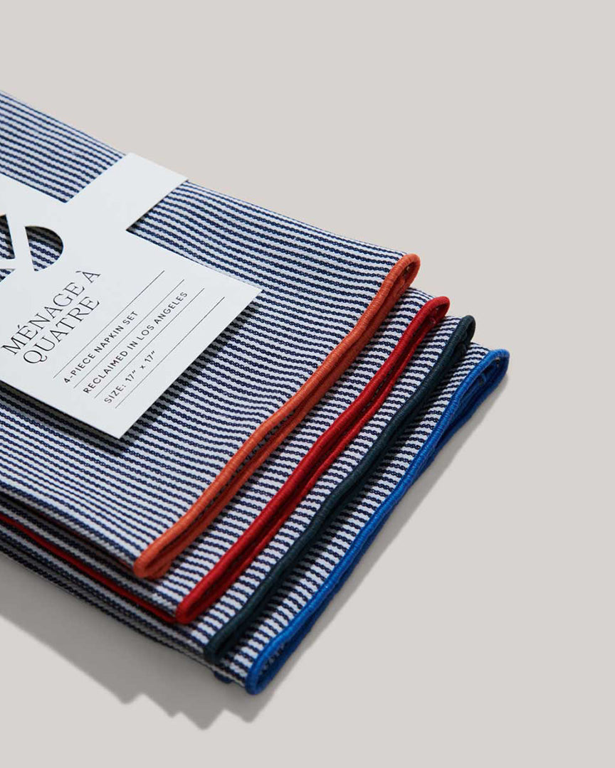 ATELIER SAUCIER Americana Stripe Napkins available at Lahn.shop