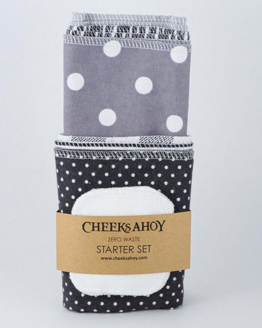 CHEEKS AHOY Zero Waste Starter Set in Monochrome