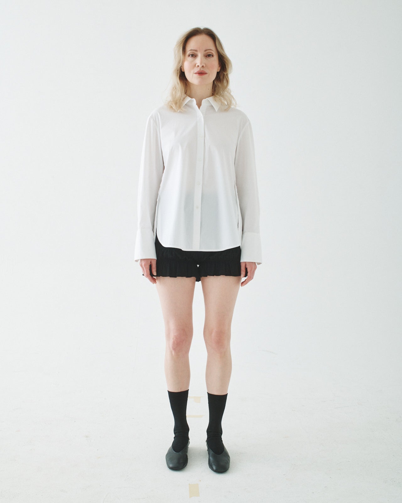 T.W.I.N. Side Vent Shirt in White