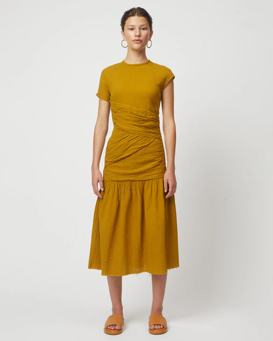 ATELIER DELPHINE Blakeley Dress in Amber Green