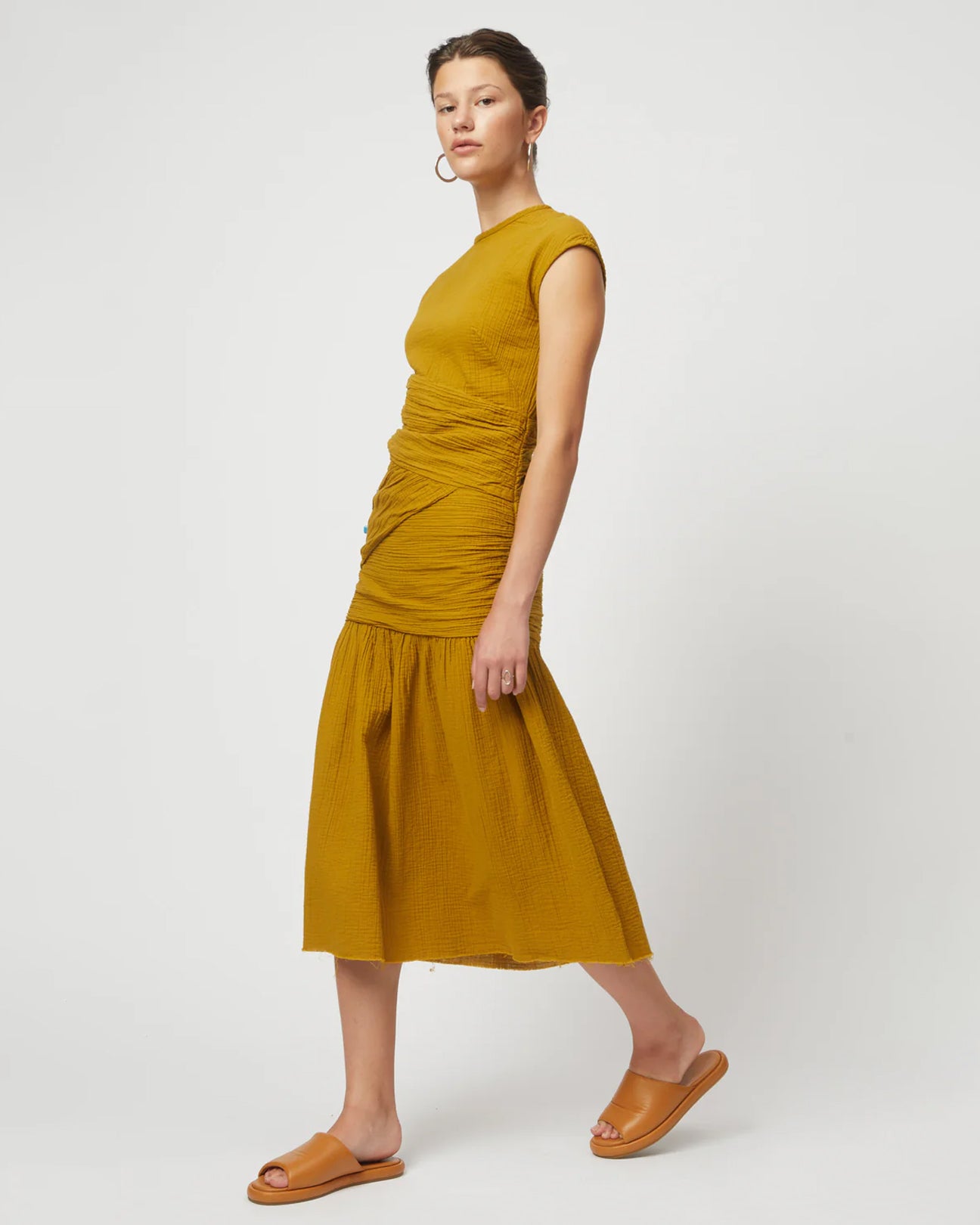 ATELIER DELPHINE Blakeley Dress in Amber Green