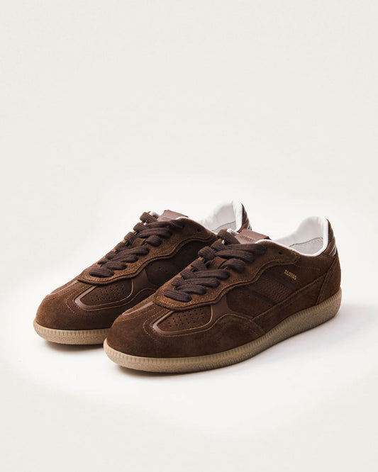 ALOHAS Leather Sneakers in Rife Chocolate Brown