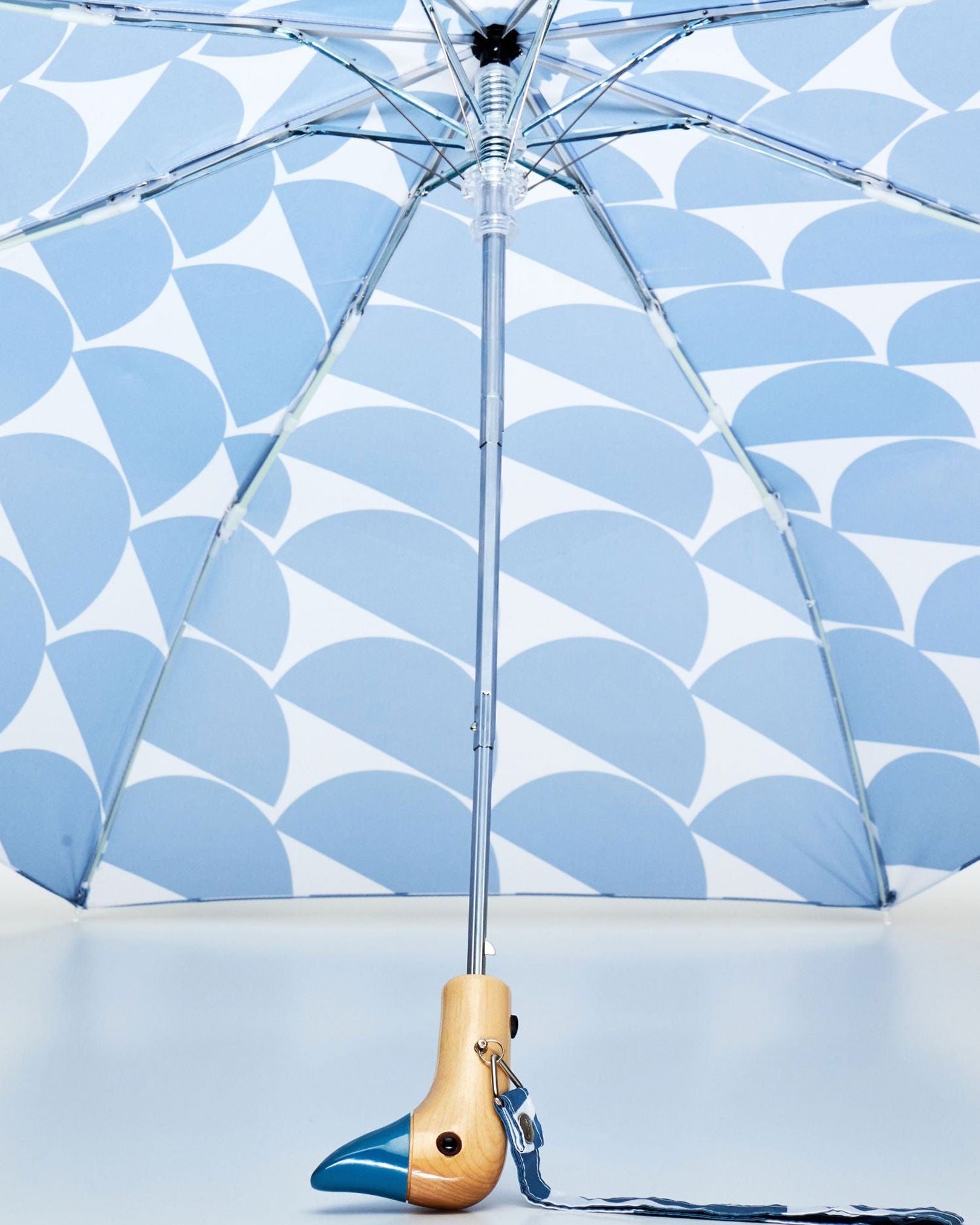 ORIGINAL DUCKHEAD Compact Umbrella in Denim Moon available at Lahn.shop