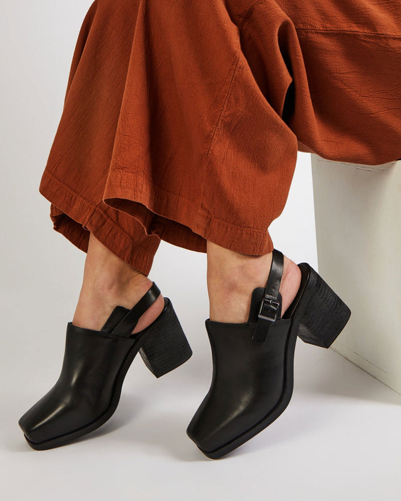 INTENTIONALLY BLANK Honcho Mule in Black available at Lahn.shop