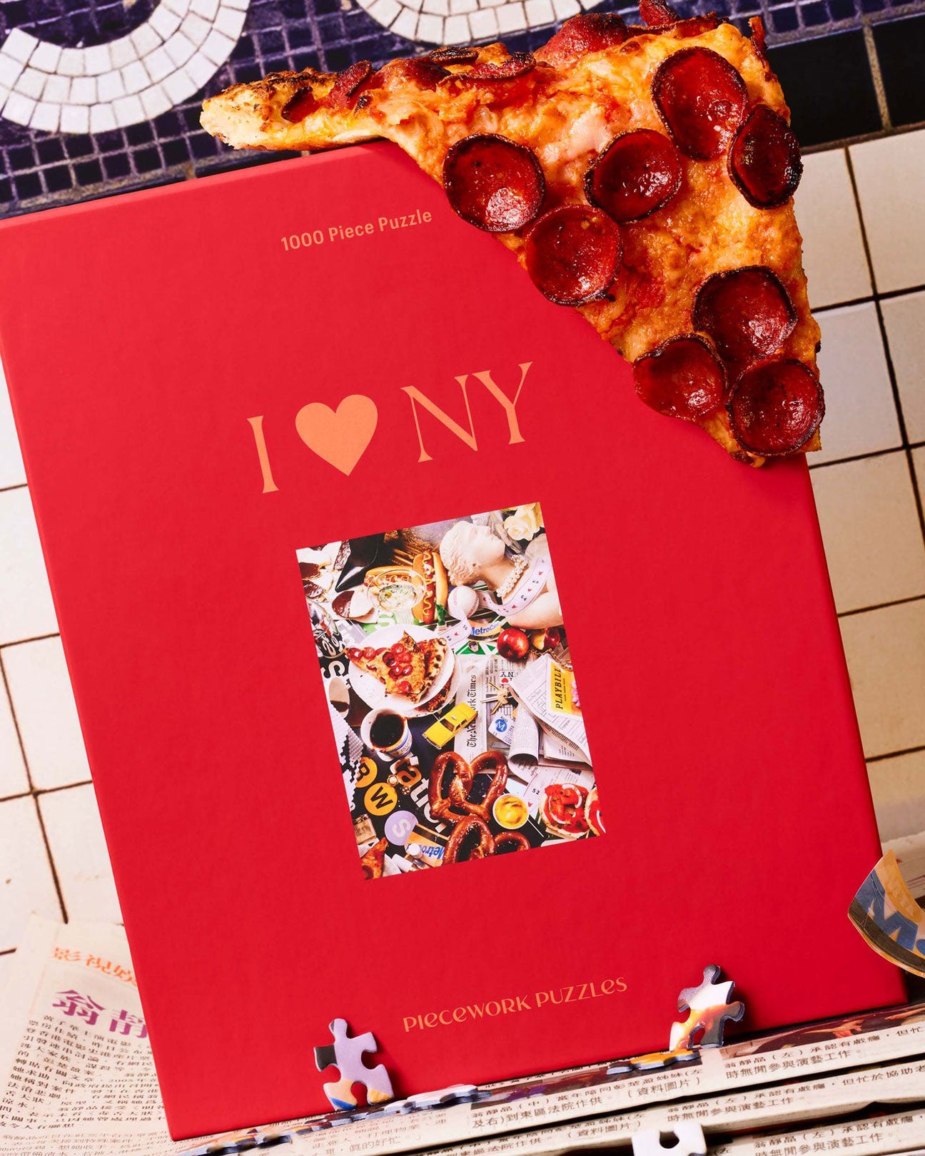 PIECEWORK 1000 Piece Puzzle in I <3 NY available at Lahn.shop